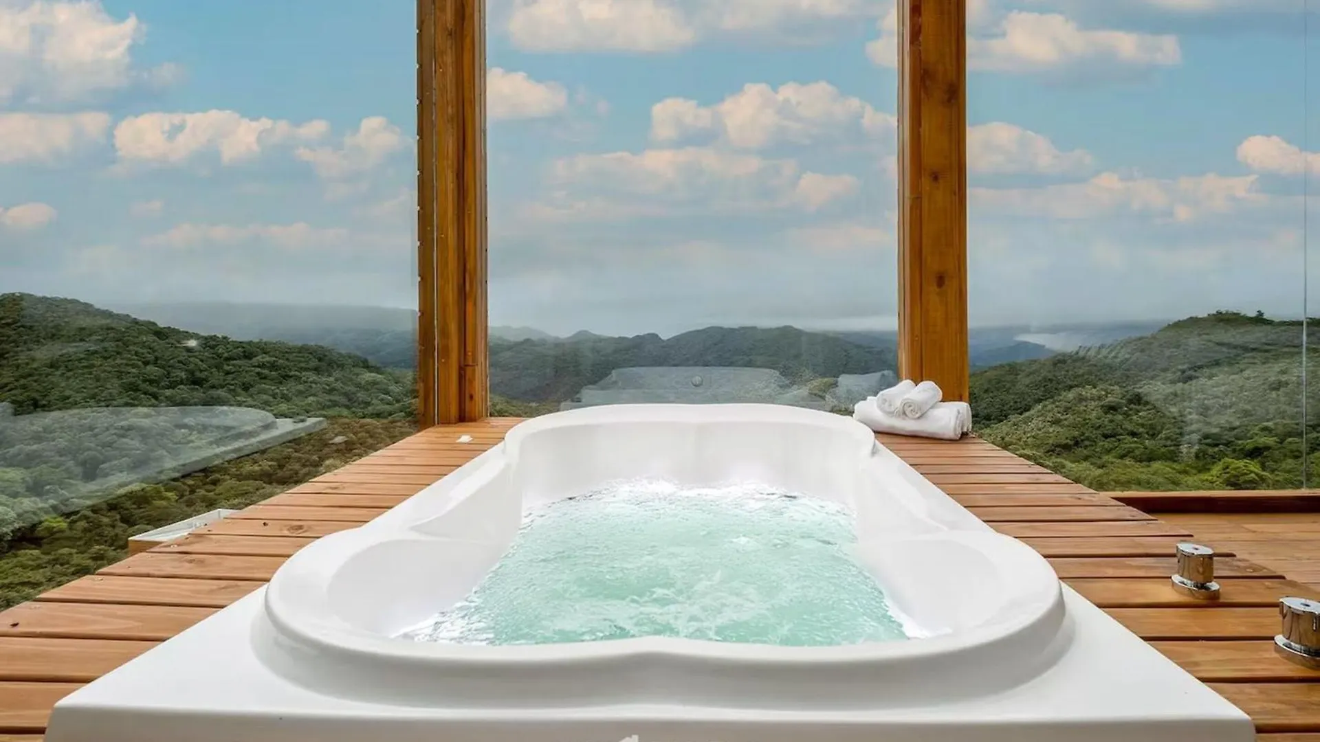 Linda Cabana Com Jacuzzi Na Montanha Vst013 Anitápolis